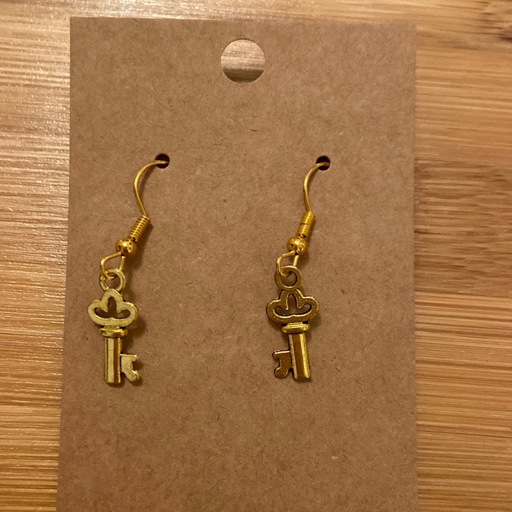 *3 for $20* Gold Key Earrings